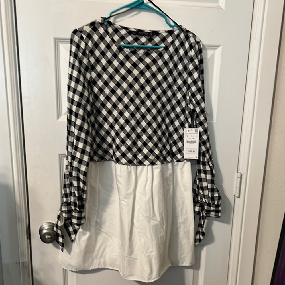 Black and White Checkered Dress